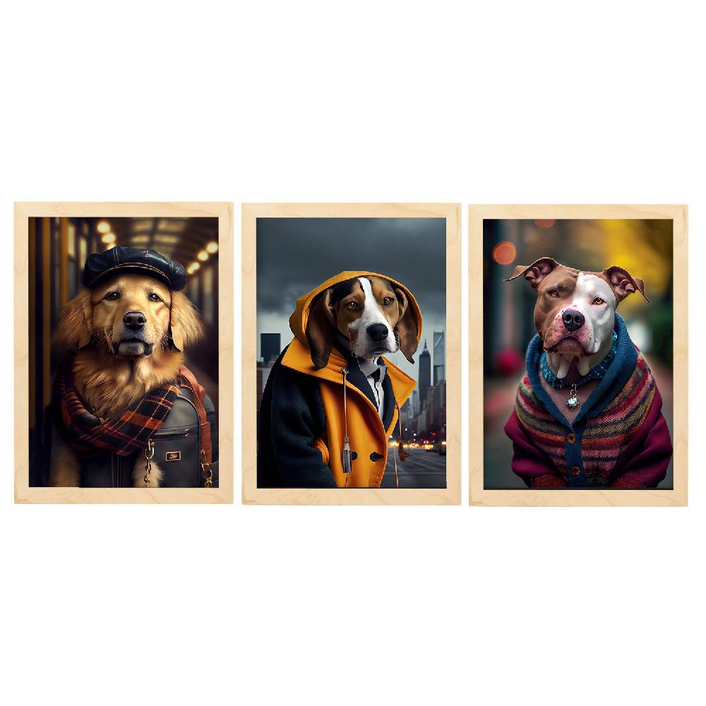 Nacnic Láminas Divertidas De Animales Con Ropa Humana Colección De 25