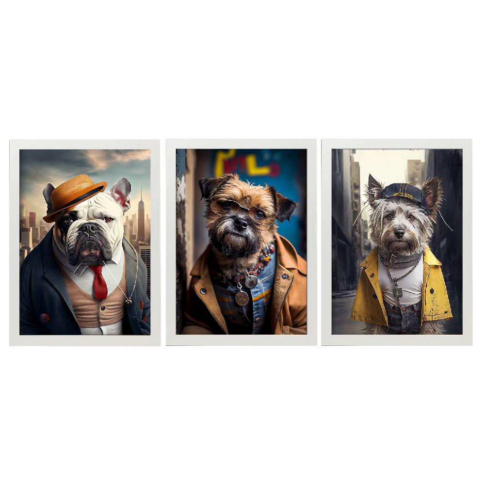 Nacnic Láminas Divertidas De Animales En Ropa Humana Colección 19