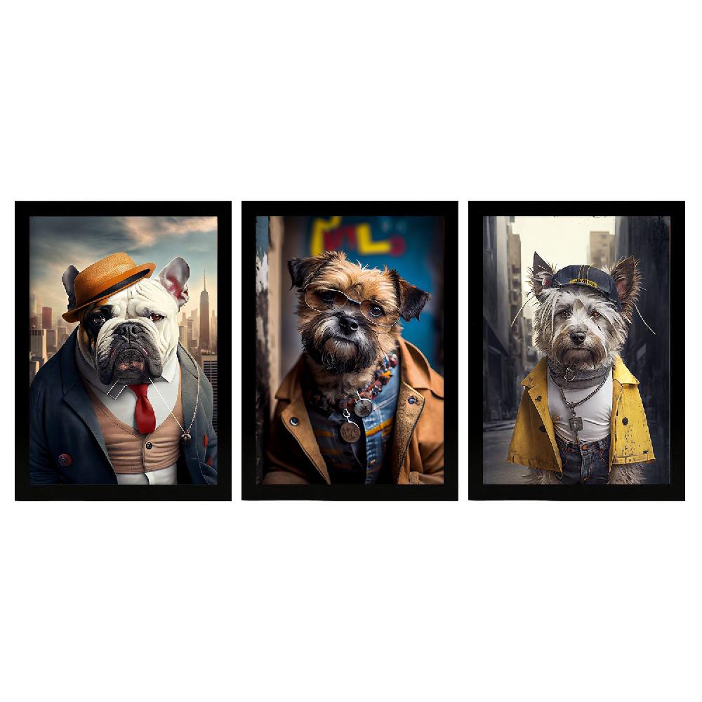 nacnic Láminas Divertidas de Animales en Ropa Humana Colección 19