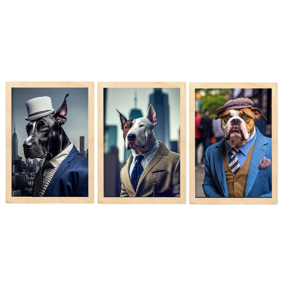 Nacnic Láminas Divertidas De Animales En Ropa Humana Colección 14