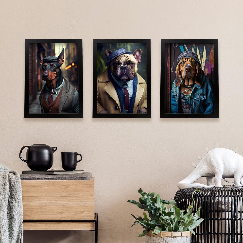 Nacnic Láminas Divertidas De Animales En Ropa Humana Colección De 12