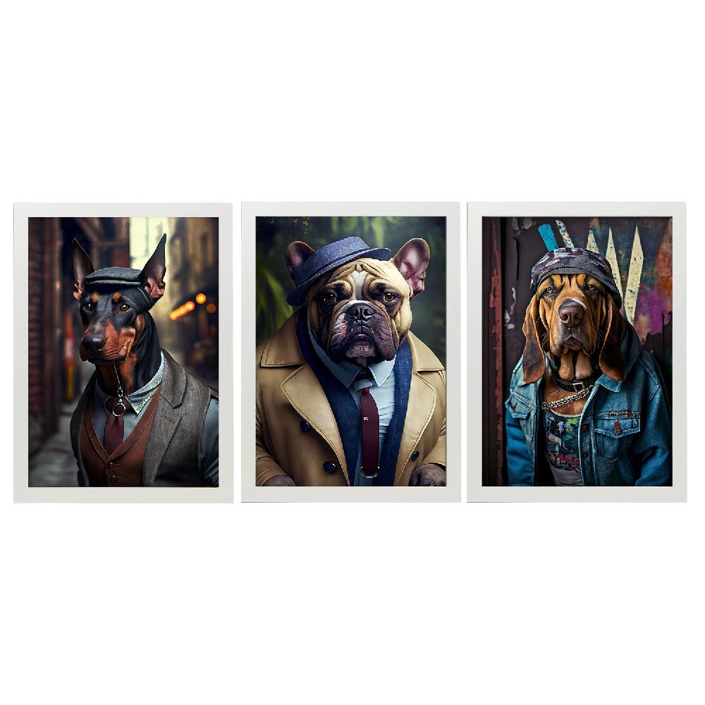 Nacnic Láminas Divertidas De Animales En Ropa Humana Colección De 12