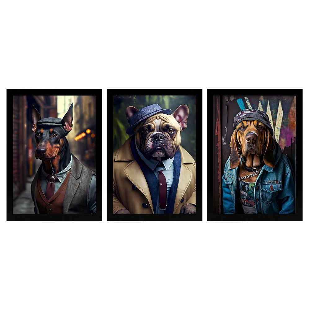 nacnic Láminas Divertidas de Animales en Ropa Humana Colección de 12