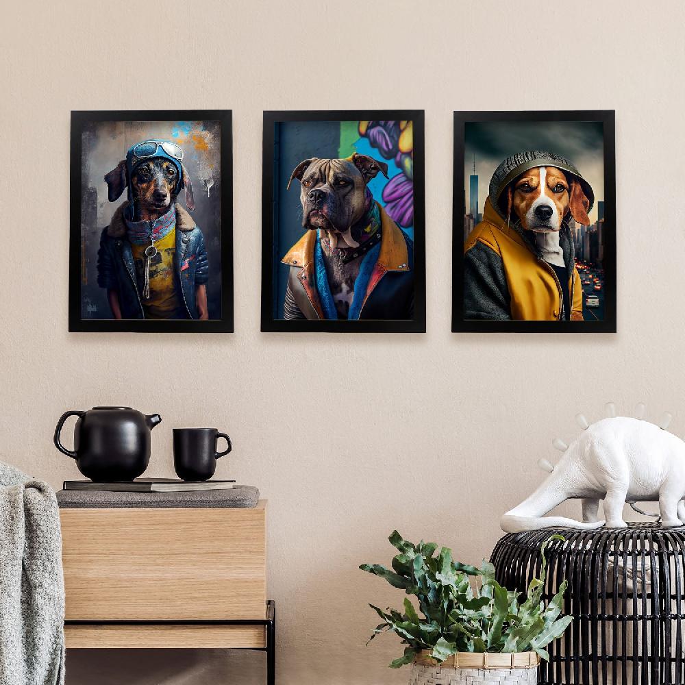 Nacnic Láminas Divertidas De Animales En Ropa Humana Colección De 10 Set