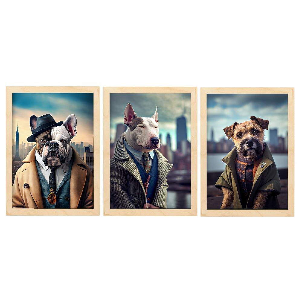 Nacnic Láminas Divertidas De Animales Vestidos En Estilo Humano Colección 13