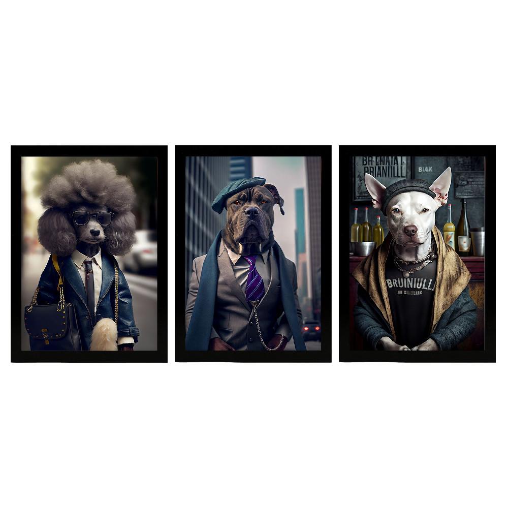 nacnic Láminas Divertidas de Animales Vestidos en Estilo Humano Colección de 8