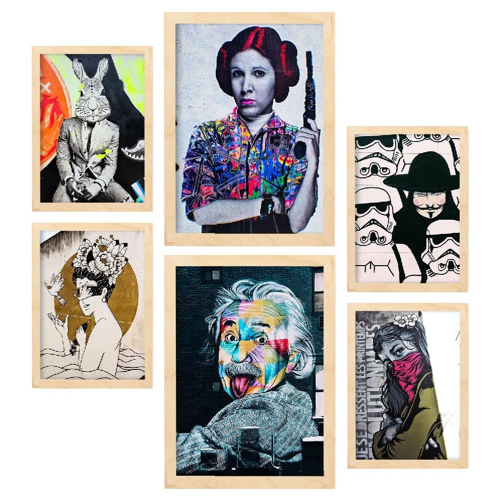 Nacnic Láminas Fotográficas De Graffiti Callejero Y Arte Pop Urbano