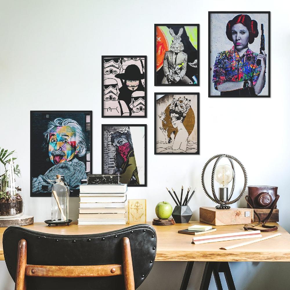 nacnic Láminas Fotográficas de Graffiti Callejero y Arte Pop Urbano