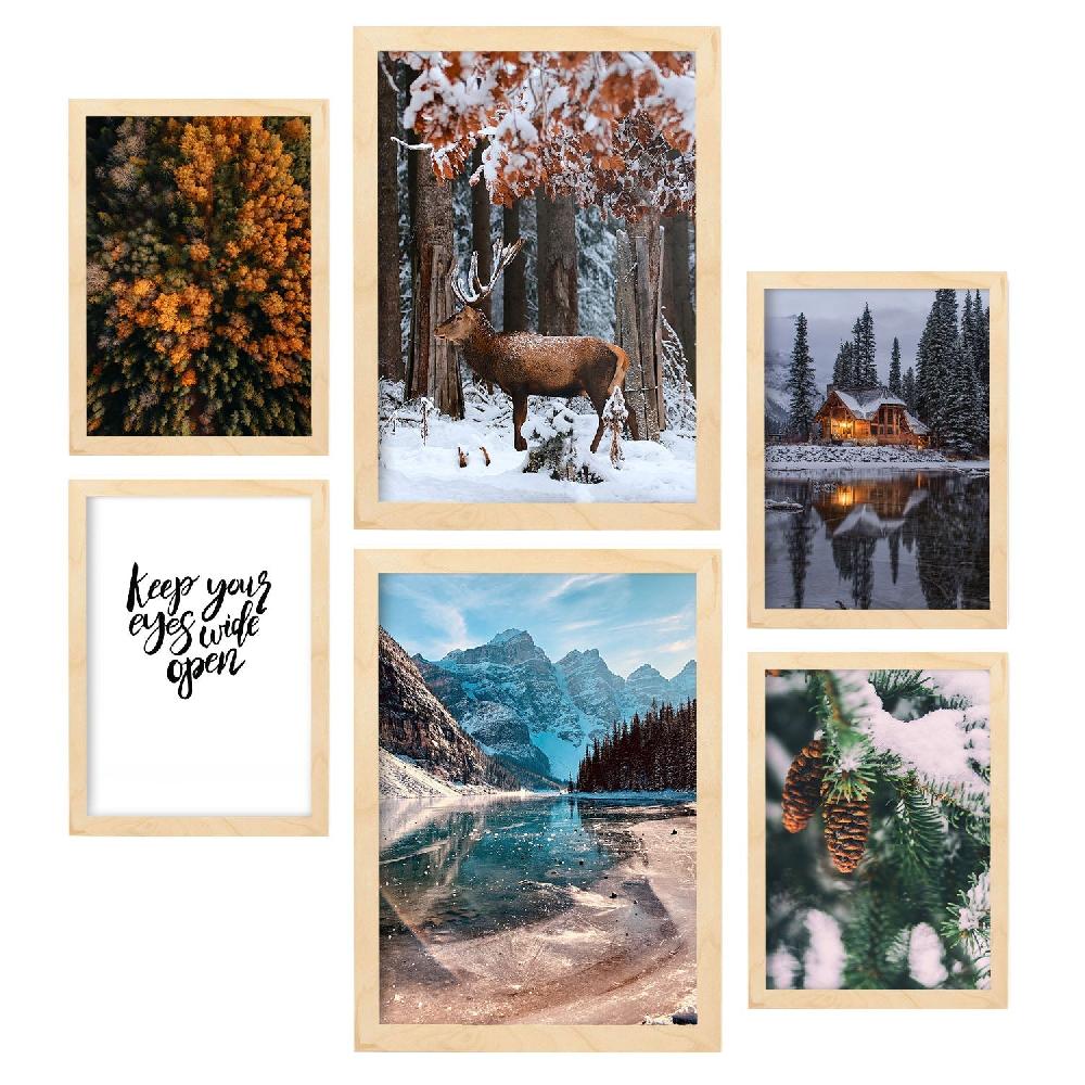 Nacnic Láminas Fotográficas De Lago Helado En Invierno Es Del Hogar