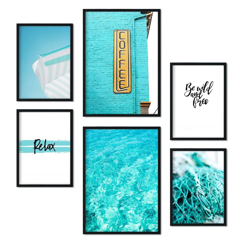 Nacnic Láminas Fotográficas De Verano Azul Turquesa Modernas