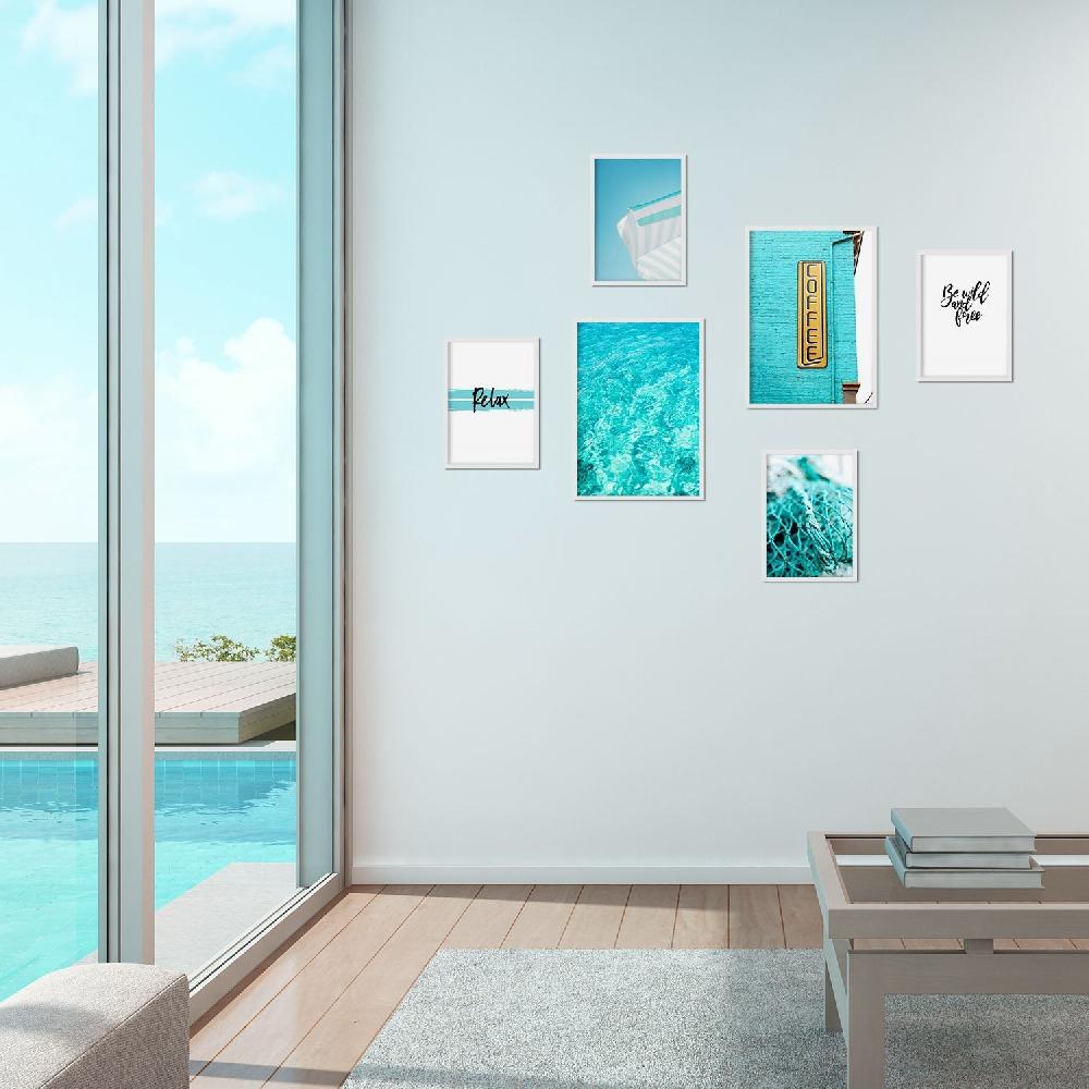 nacnic Láminas Fotográficas de Verano Azul Turquesa Modernas