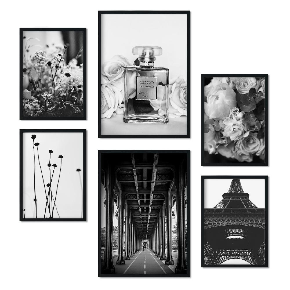Nacnic Láminas Fotográficas Minimalistas De París En Blanco Y Negro