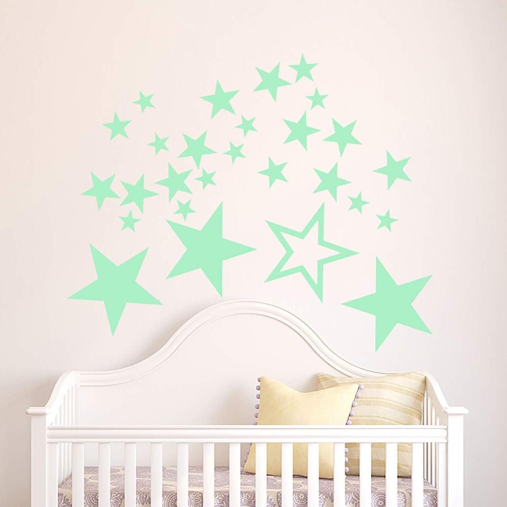 Nacnic Láminas Luminosas De Estrellas Fluorescentes Y Bebé