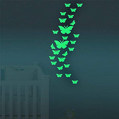 nacnic Láminas Luminosas de Mariposas Fluorescentes