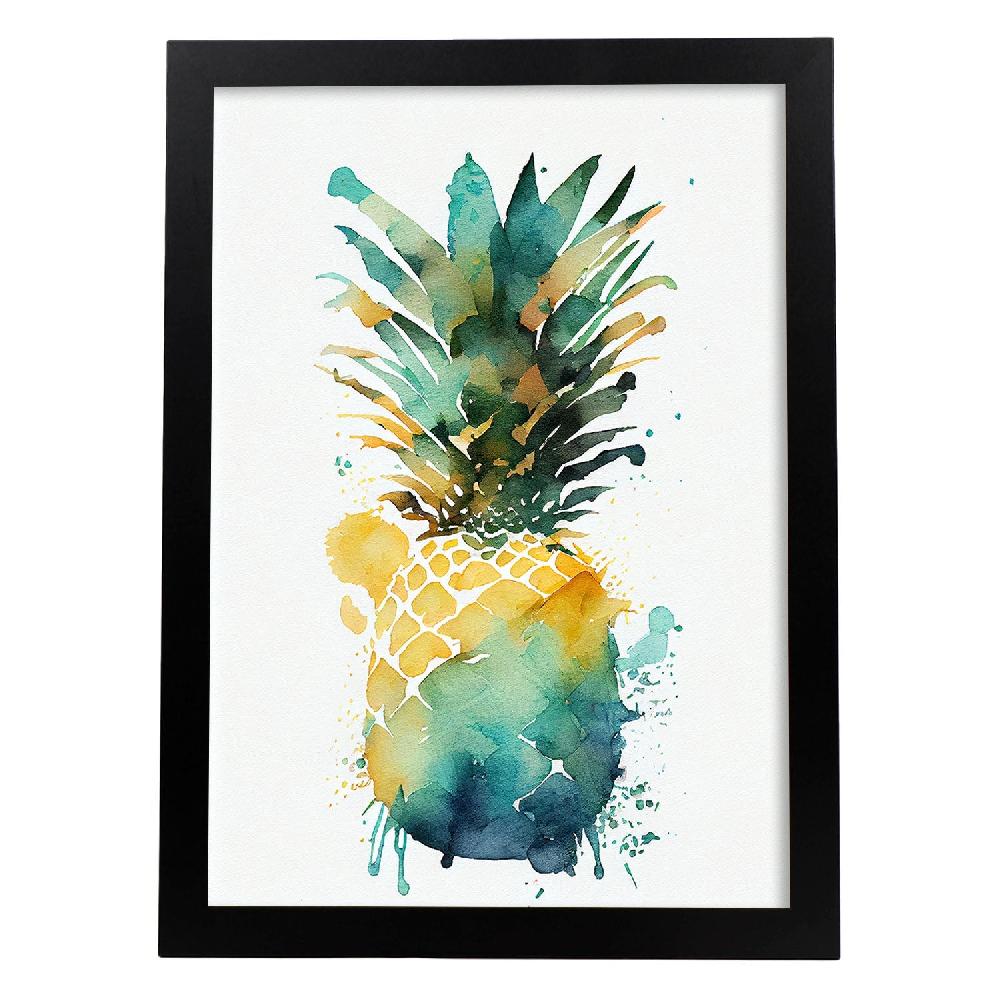 nacnic Láminas Minimalista de Piña Nacnic para Dormitorio o Sala