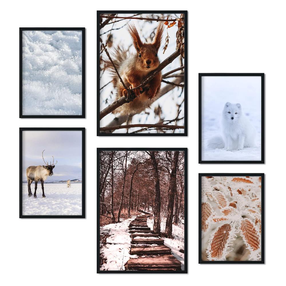 Nacnic Láminas Modernas De Fotografía De Animales Y Nieve