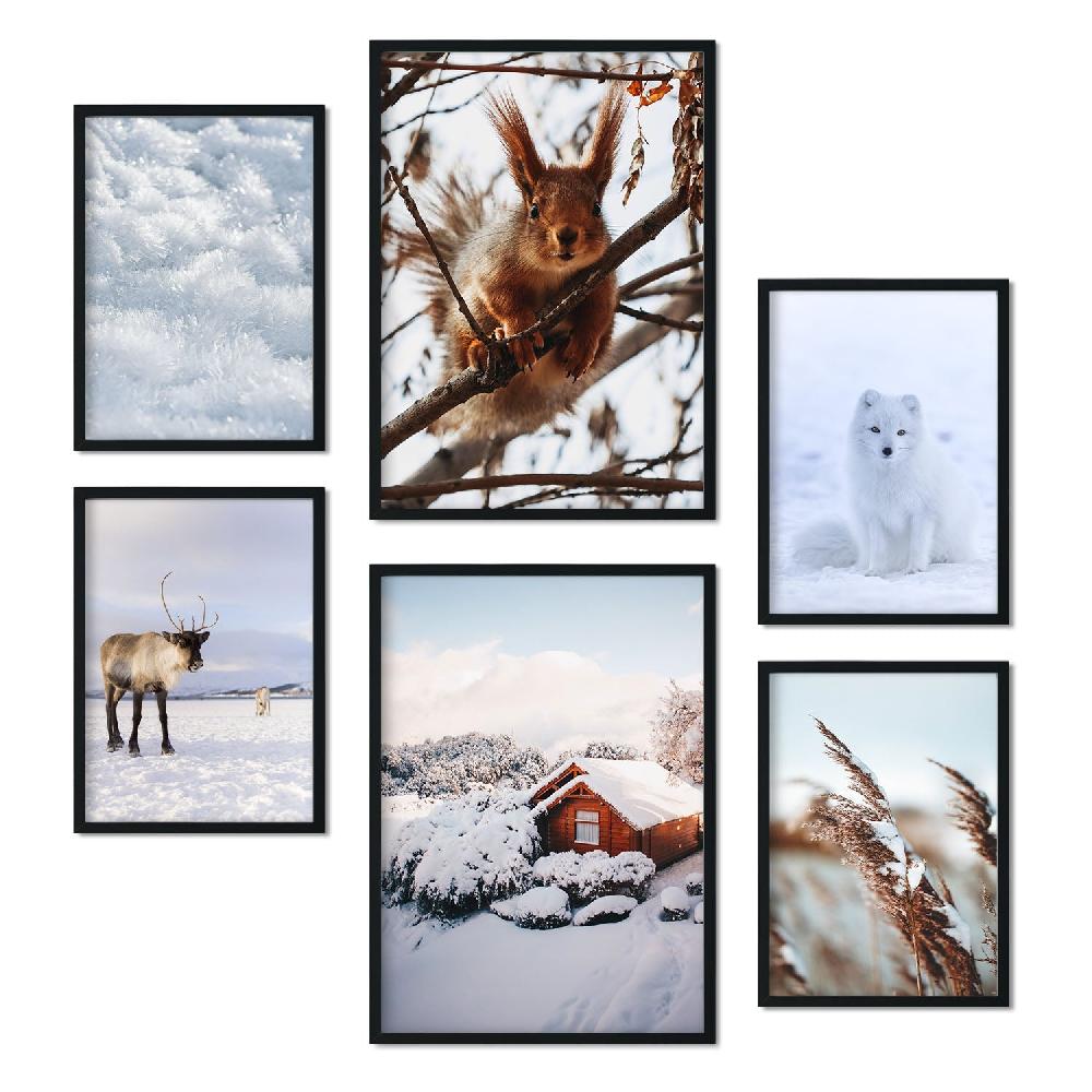 Nacnic Láminas Modernas De Fotografía De Animales Y Nieve