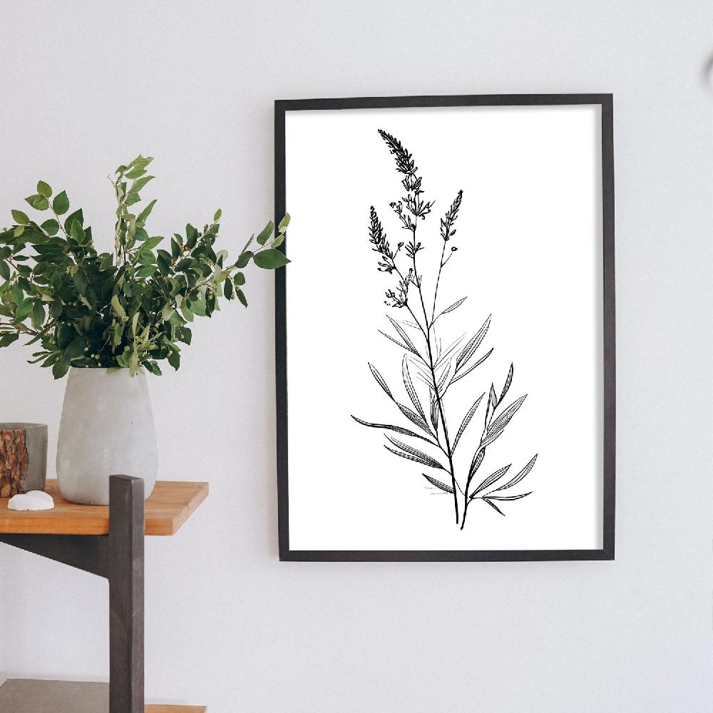 Nacnic Láminas Nacnic De Lavanda Arte Minimalista Aestético