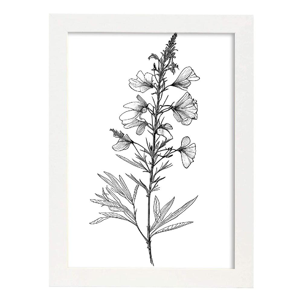 Nacnic Laminas Nacnic Larkspur Arte Minimalista Lineal