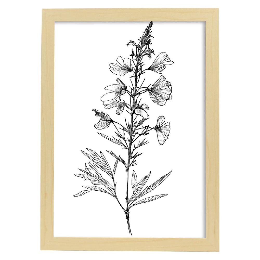 Nacnic Laminas Nacnic Larkspur Arte Minimalista Lineal