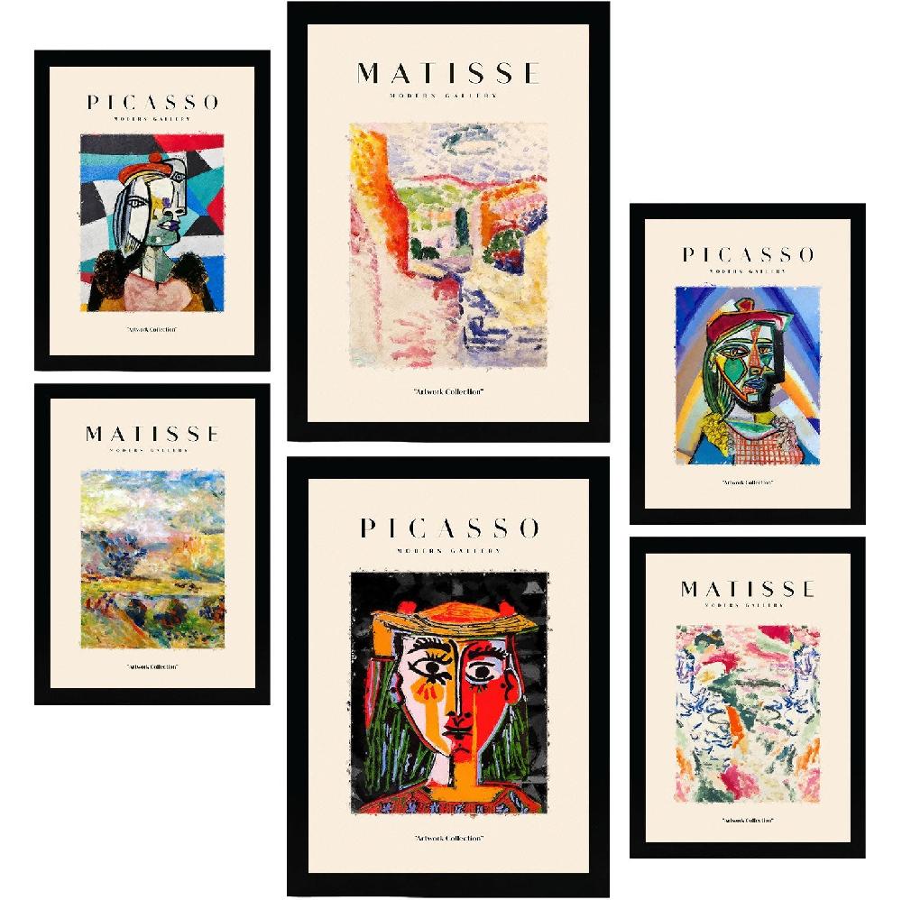 nacnic Láminas Picasso y Matisse. Arte Fauvismo y Surrealismo. Siglo Pasado