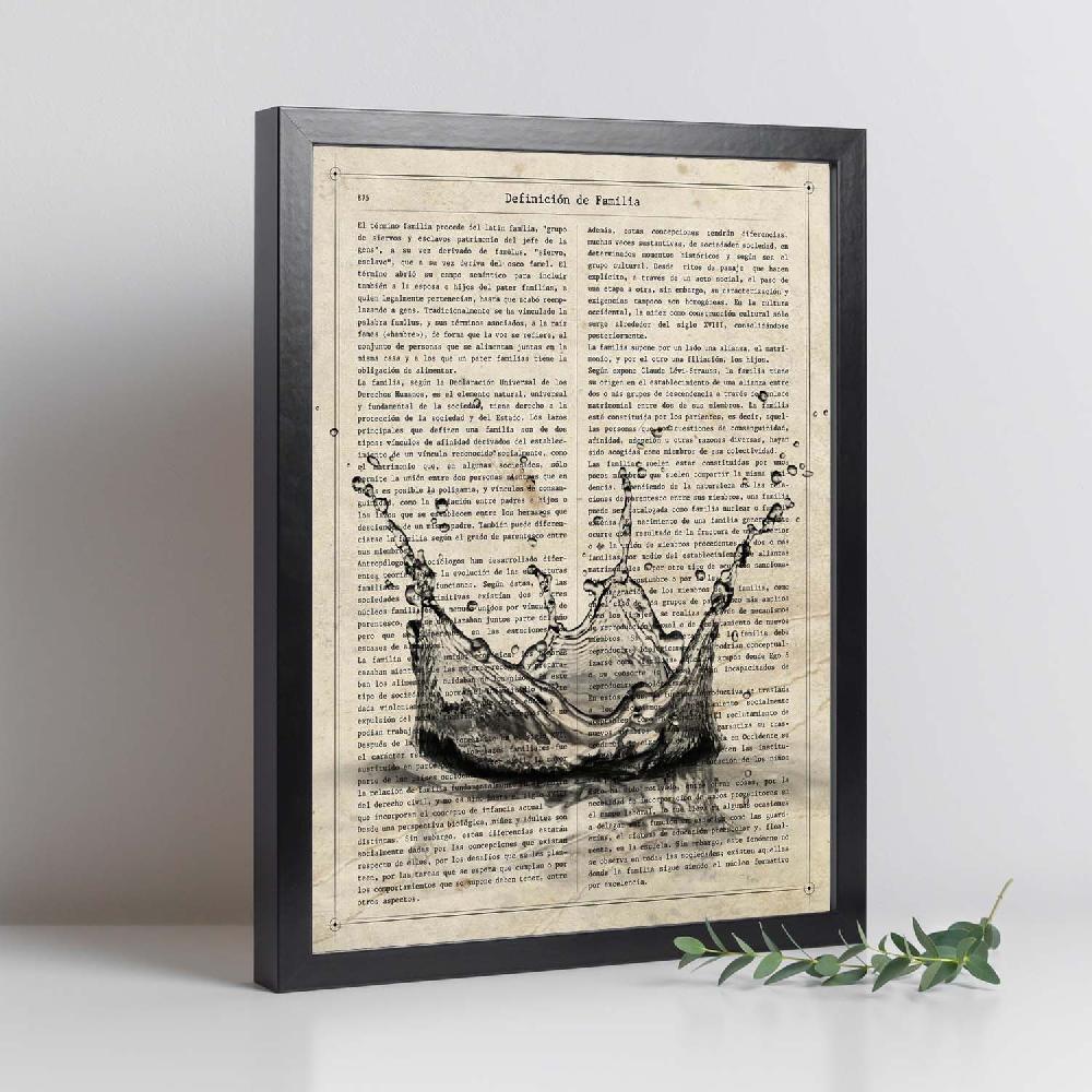 Nacnic Láminas Vintage De Gota De Agua Con Diseño Y Definiciones