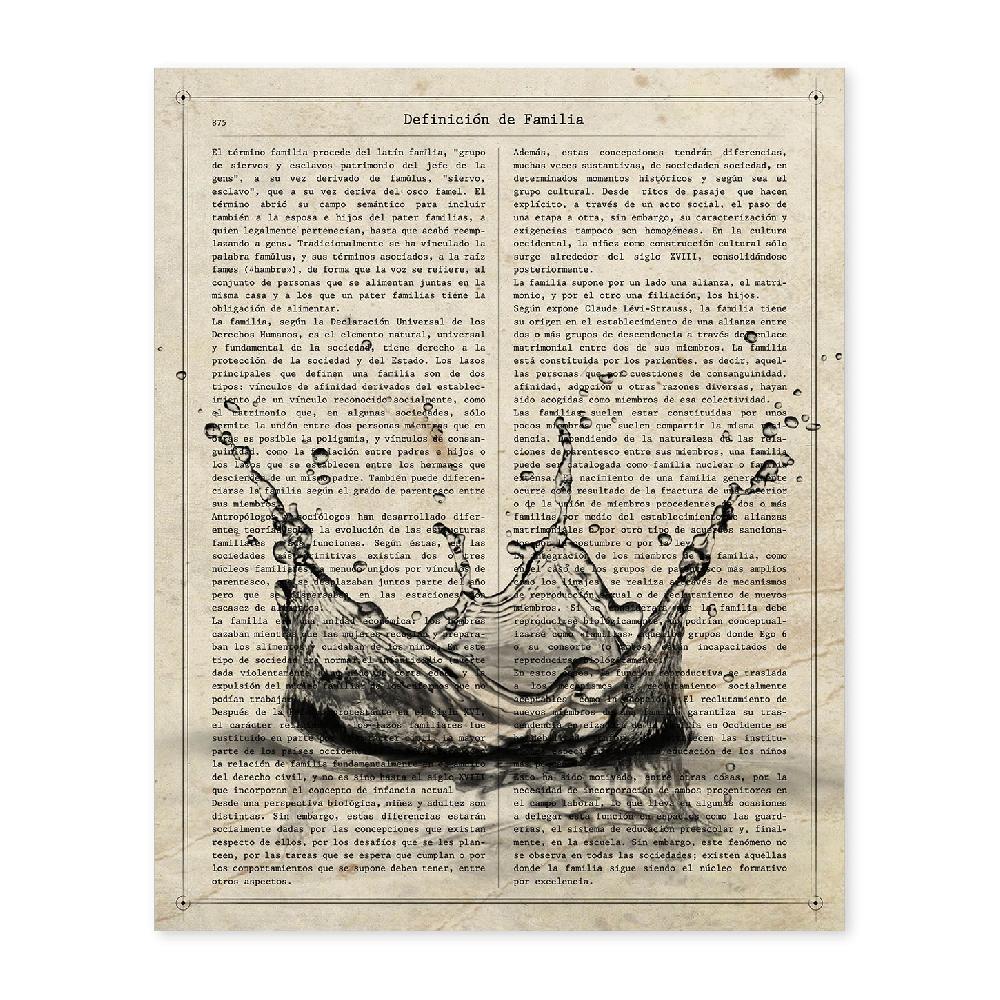 nacnic Láminas Vintage de Gota de Agua con Diseño y Definiciones