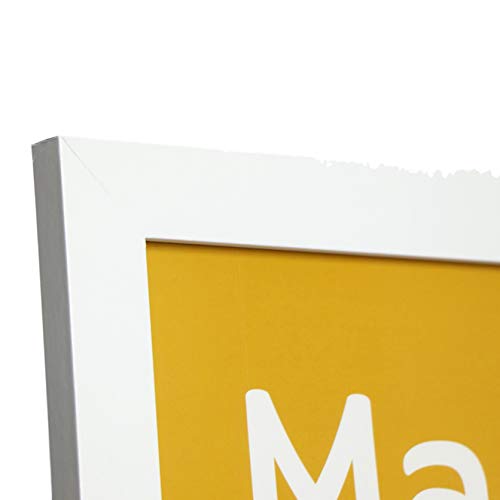 Nacnic Marco Blanco Robusto Para Laminas Con Frontal De Plexiglas