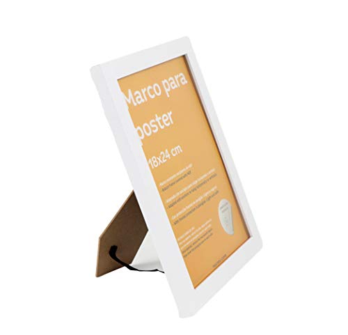 Nacnic Marco Blanco Robusto Para Láminas Con Frontal De Plexiglas