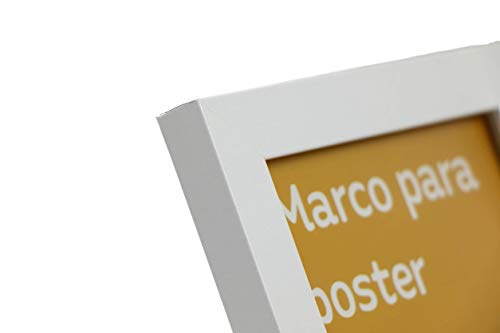 Nacnic Marco Blanco Robusto Para Laminas Con Frontal De Plexiglas