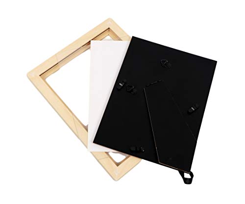 Nacnic Marco De Madera De Nogal Robusto Con Frontal De Plexiglas Para Láminas