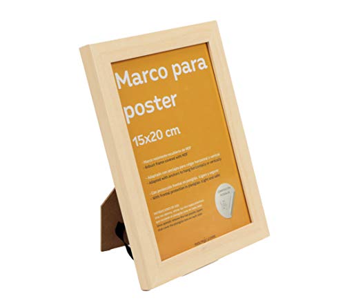 Nacnic Marco De Madera De Nogal Robusto Con Frontal De Plexiglas Para Láminas