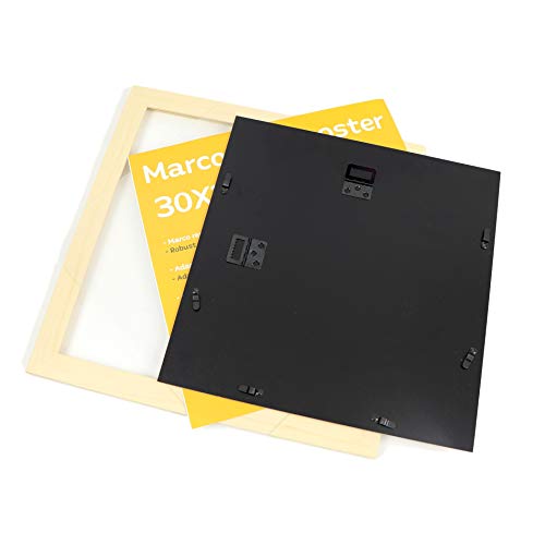 Nacnic Marco De Madera De Nogal Robusto Con Frontal De Plexiglas Para Posters De Alta Calidad