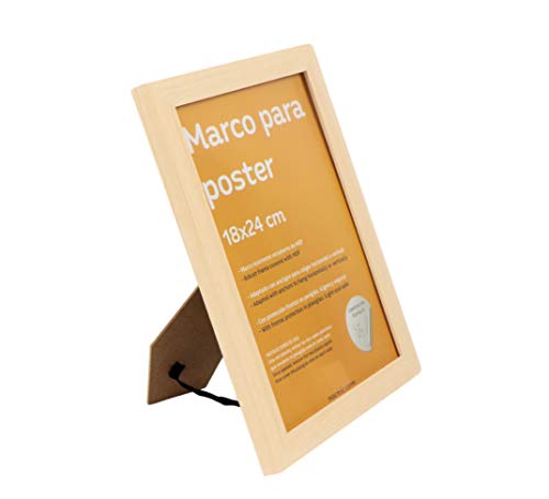 Nacnic Marco De Madera De Nogal Robusto Con Frontal De Plexiglas Para Posters