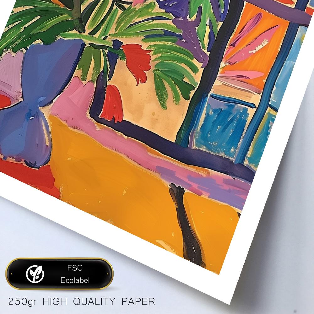 Nacnic Matisse Tonos Amarillo Rojo. Colores Vibrantes