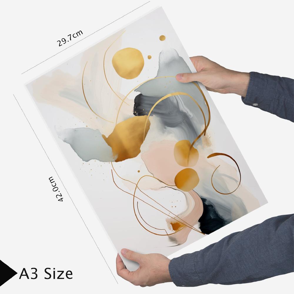 Nacnic Abstracto Lila Fucsia Dorado Verde