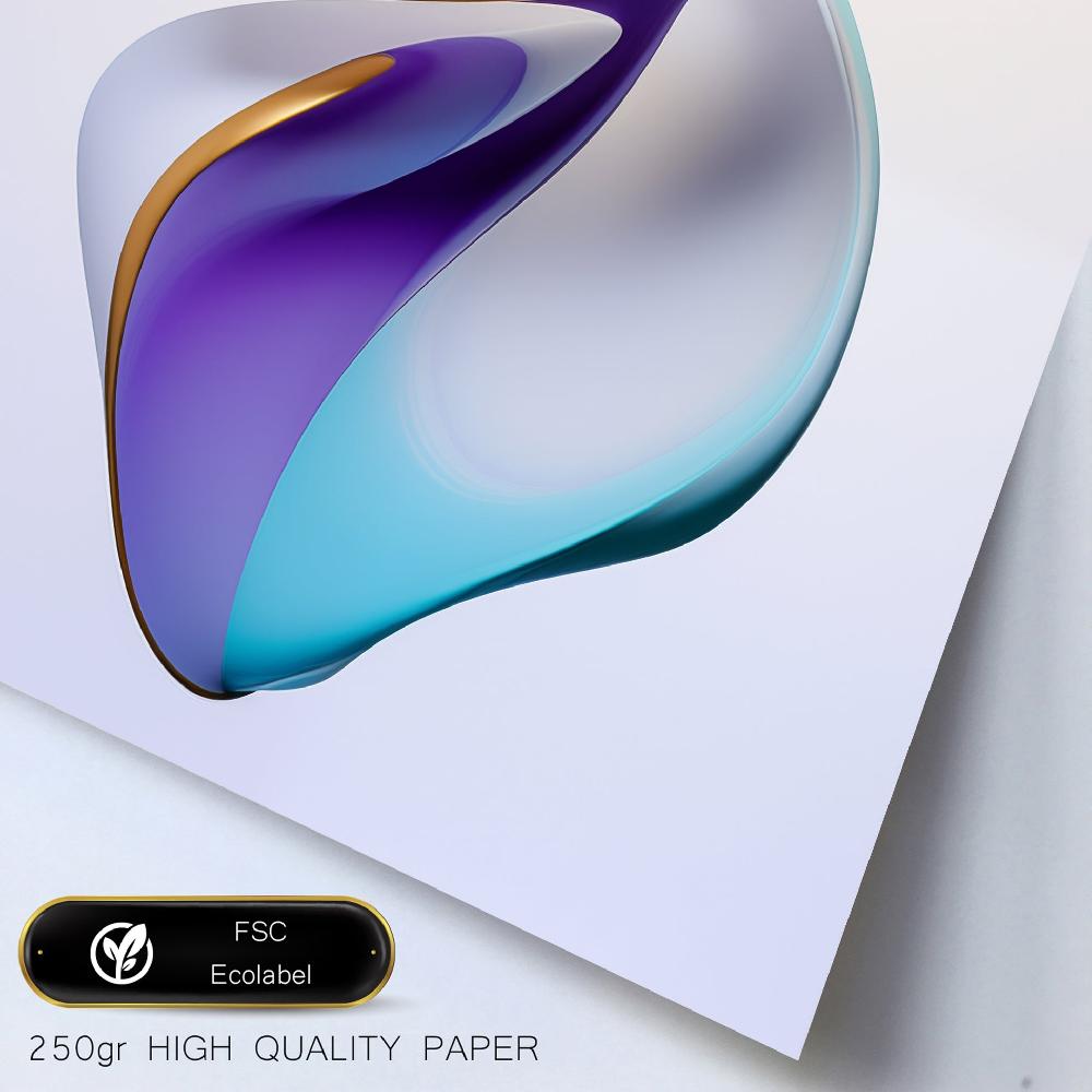 Nacnic Abstracto Lila Morado Dorado