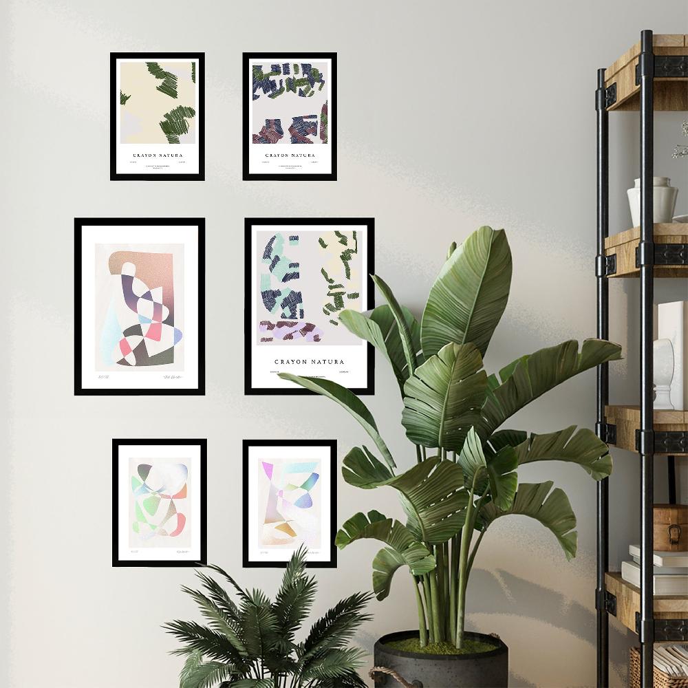 Nacnic Arte Abstracto Figurativo Tonos Pastel