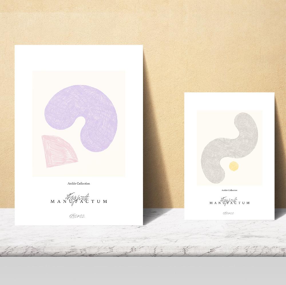 Nacnic Arte Abstracto Tonos Pastel