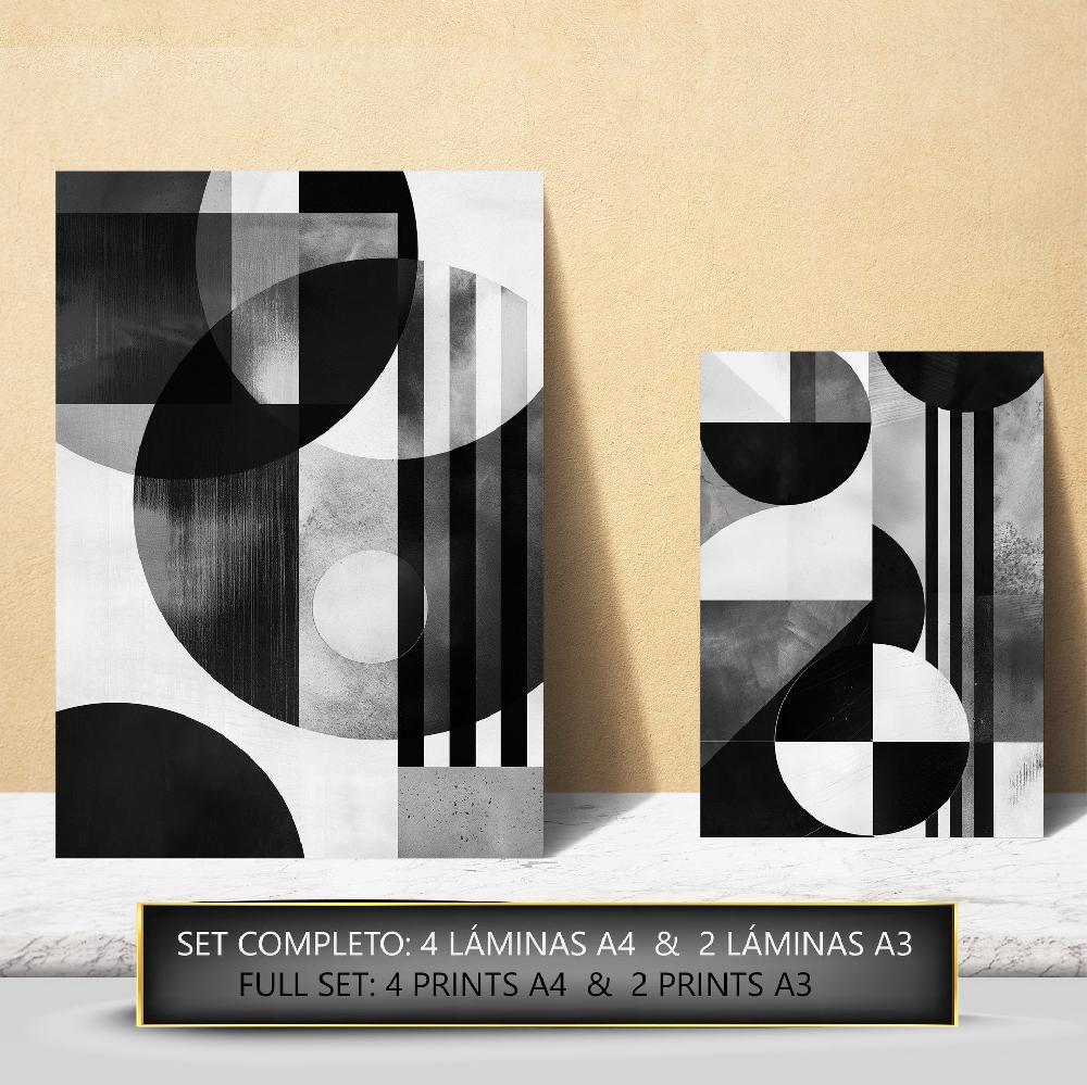 Nacnic Bauhaus Blanco Negro Gris