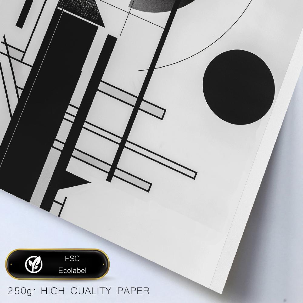 Nacnic Bauhaus Blanco Y Negro Lineas Y Formas