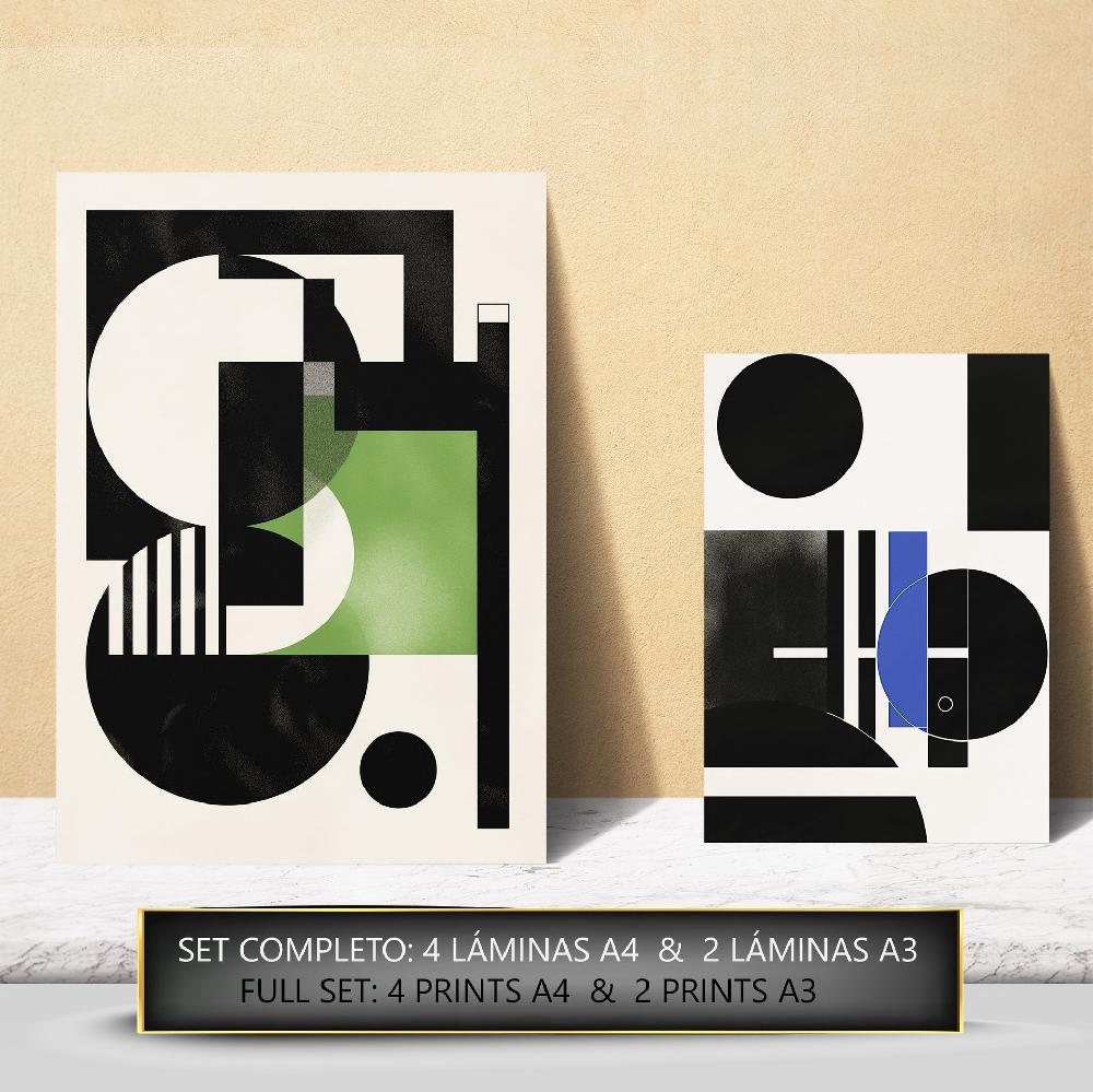 Nacnic Bauhaus Morado Rojo Verde Azul