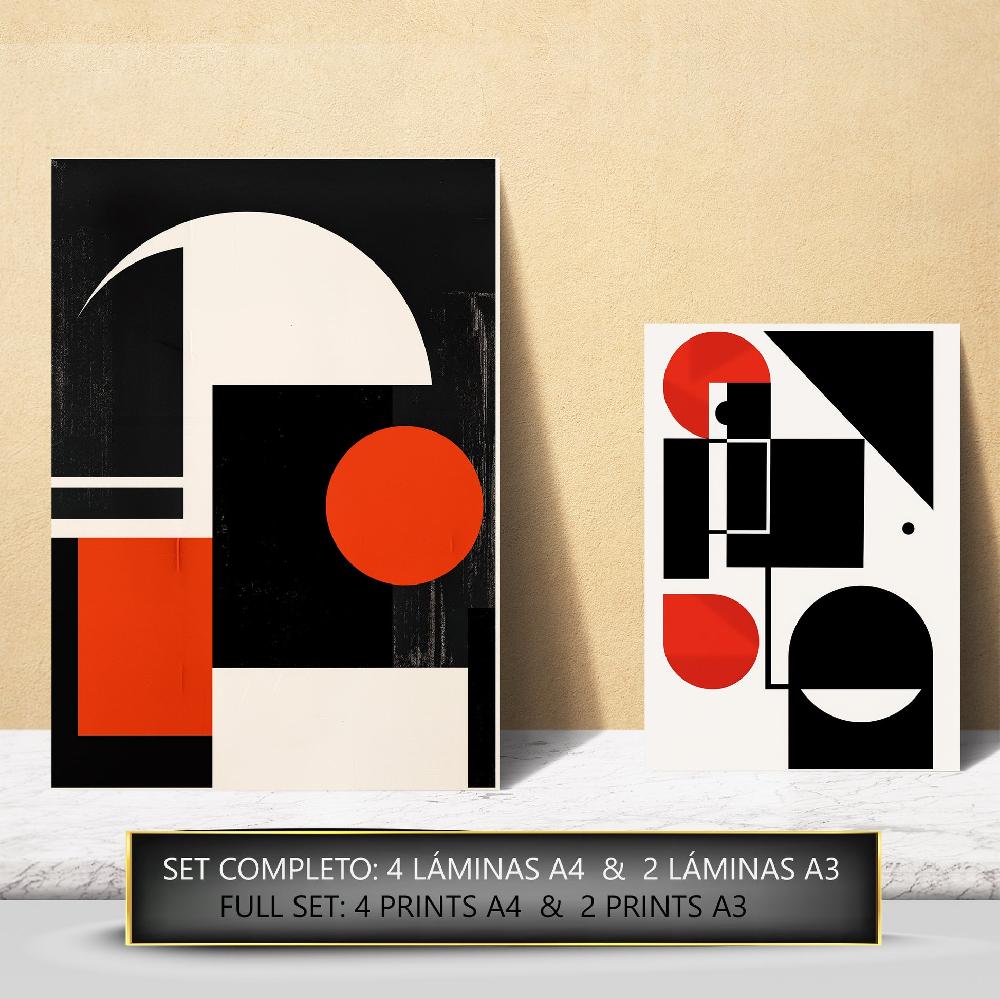 Nacnic Bauhaus Rojo Azul Negro