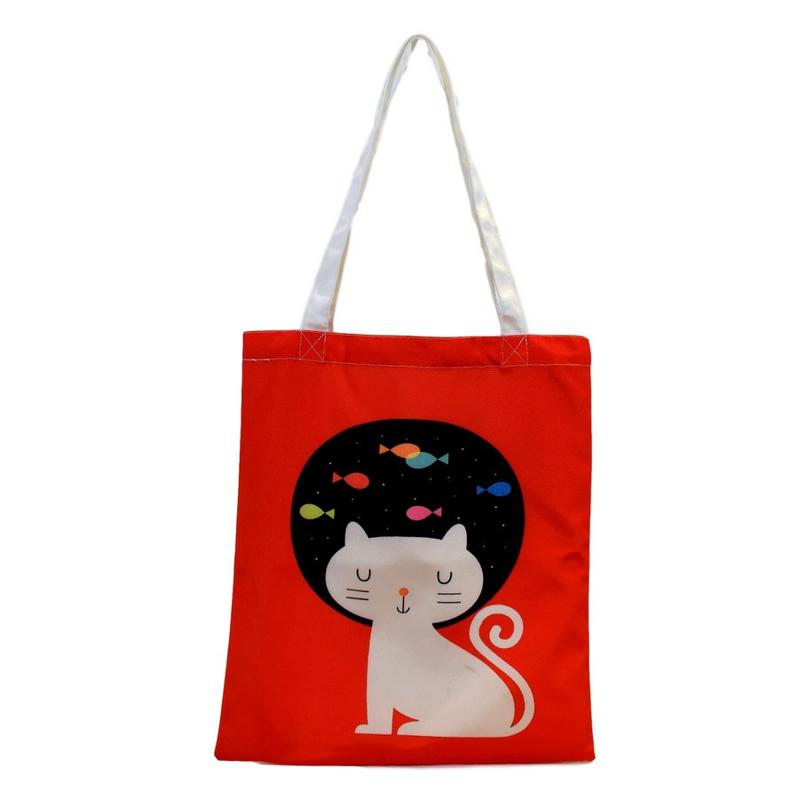 Nacnic Bolsa Tote De Gatito Hambriento