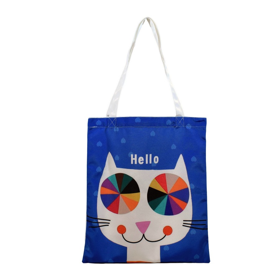 Nacnic Bolsa Tote De Gato Azul