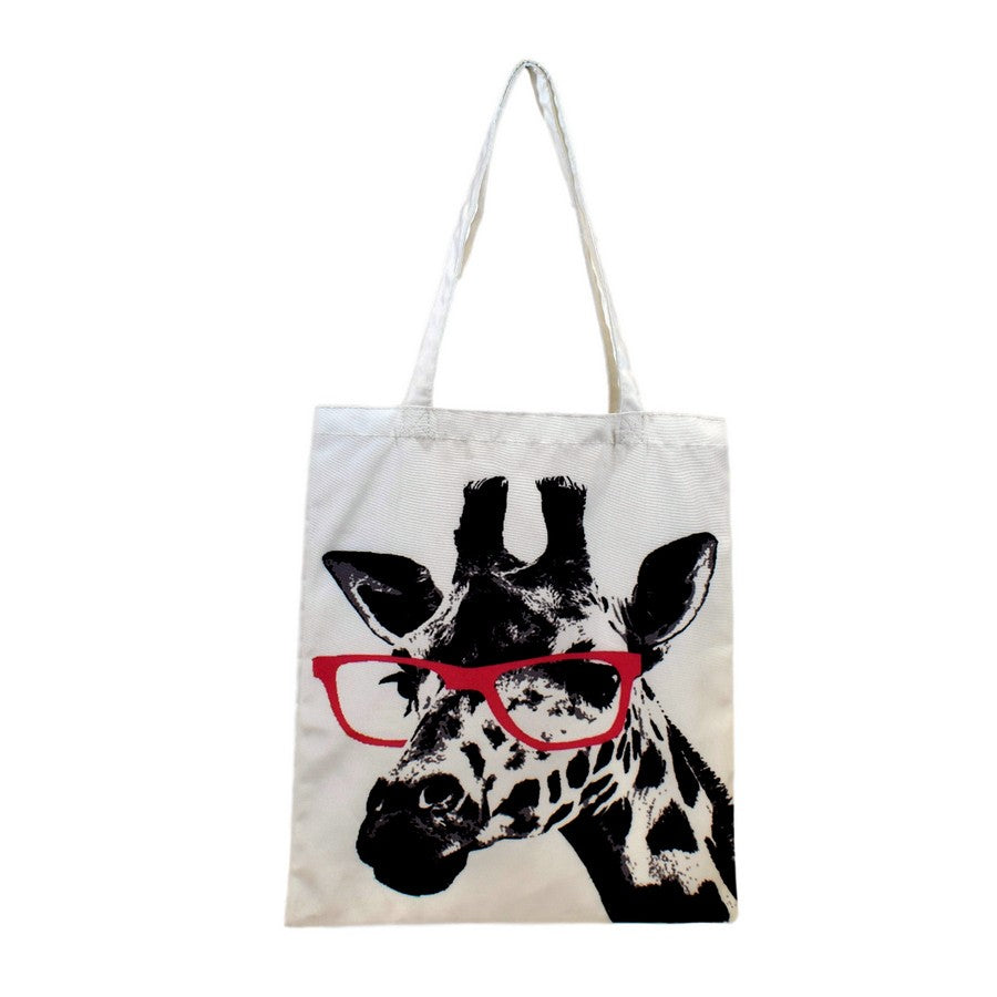 nacnic Bolsa tote de Girafa gafas rojas