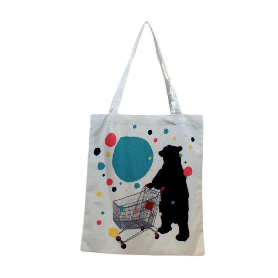 Nacnic Bolsa Tote De Oso Carrito De La Compra