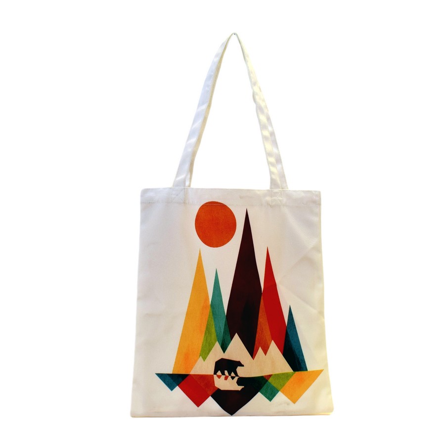 nacnic Bolsa tote de Oso montañas multicolor