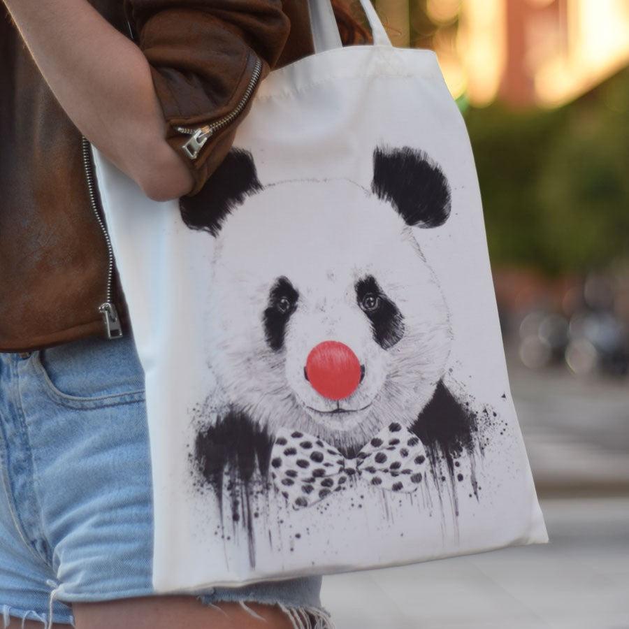 nacnic Bolsa tote de Oso nariz de payaso