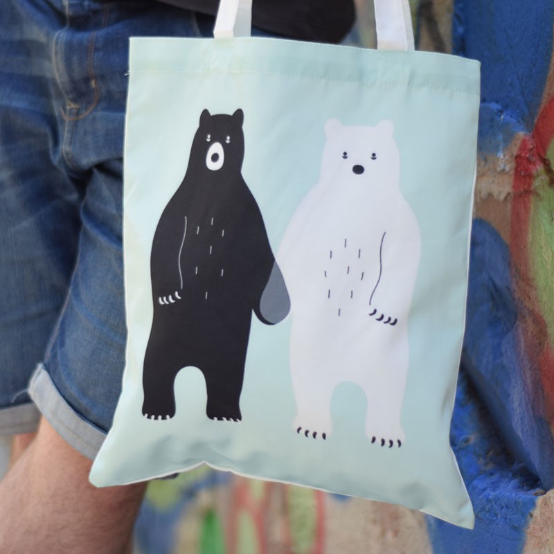 nacnic Bolsa tote de Osos de la mano
